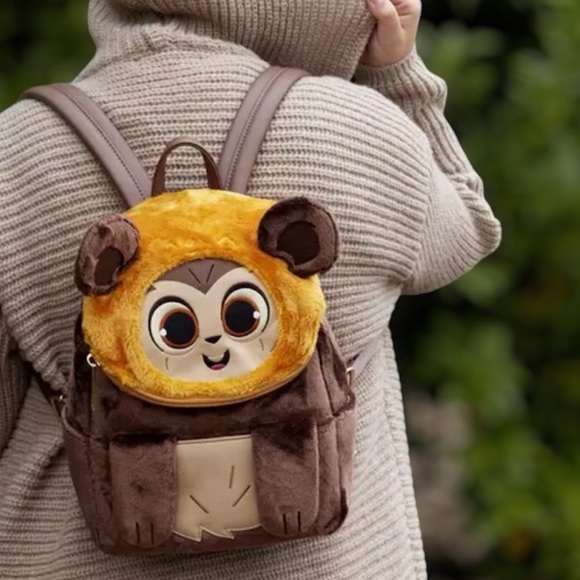 Loungefly Star Wars Wicket Plush Cosplay Mini Backpack - Picture 1 of 6